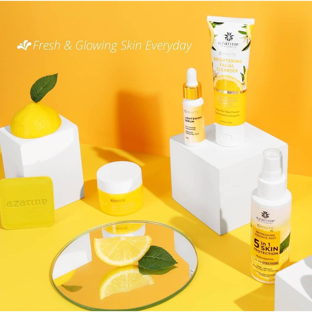 AZARINE C WHITE LIGHTENING SERIES - FACIAL WASH - SERUM  
