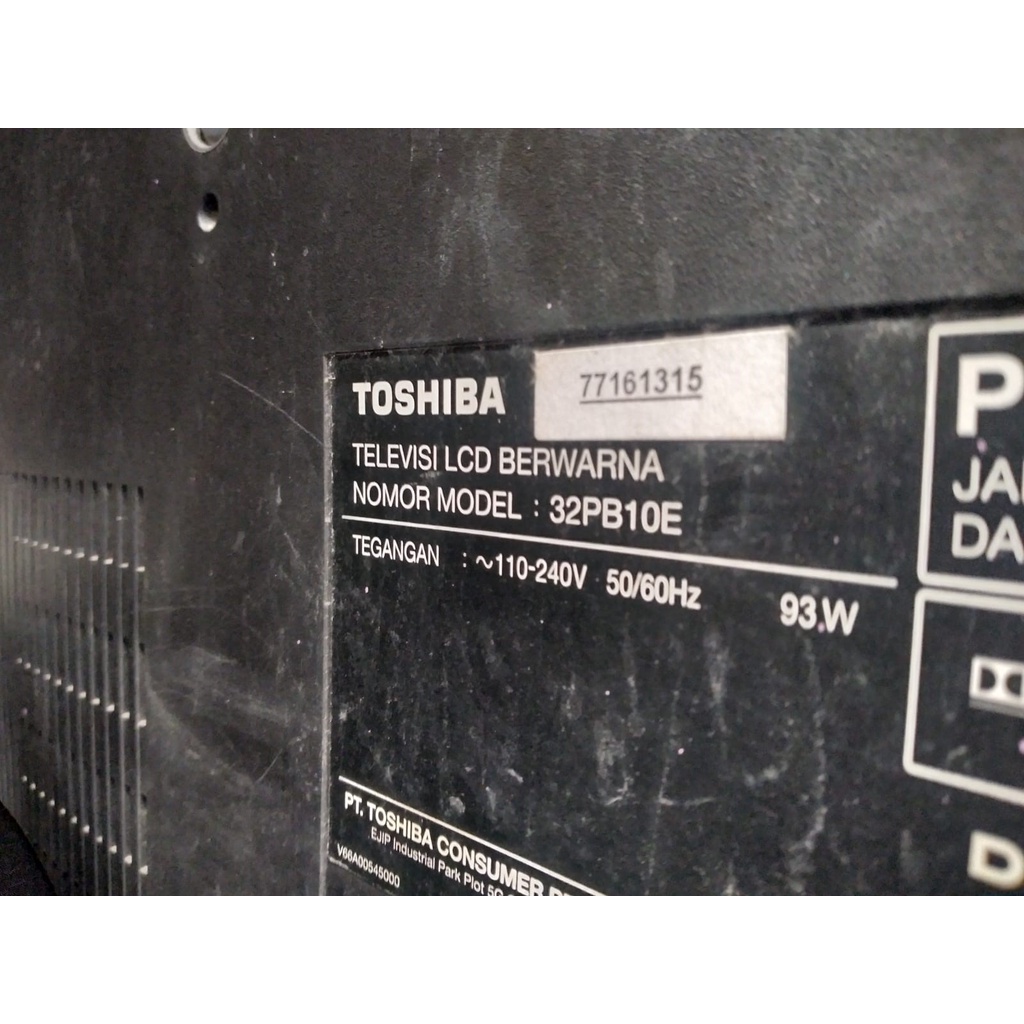 kaki tv stand base body tv 32 inchi 32 inc Tv Toshiba Lcd 32pb10 ew  32pb10  Copotan Tv Limited Regz