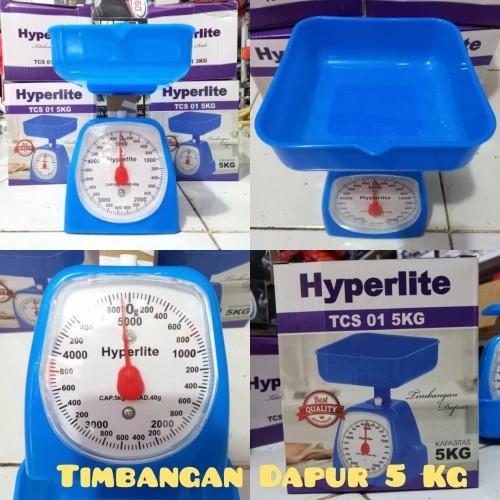 Timbangan Kue Dapur Kitchen Scale Analog Manual Kapasitas 5 KG Hyperlite TCS 01