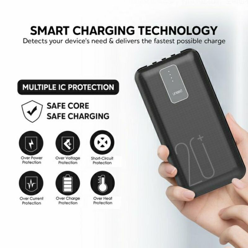 Promo Powerbank Uneed Multibox B20  20000Mah