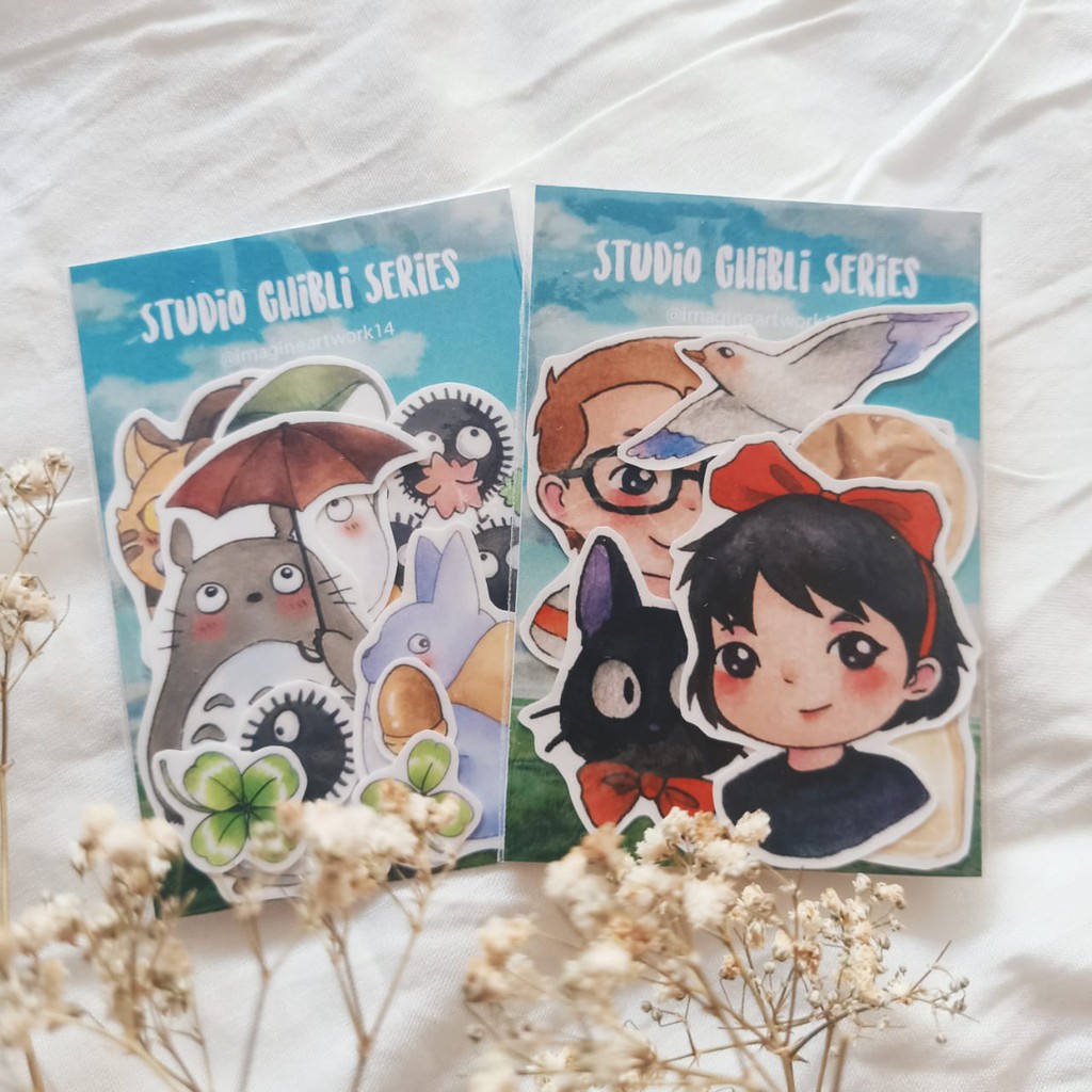 

IMAGINEARTWORK14 Sticker Pack Ghibli Series / Stiker Die Cut Ilustrasi