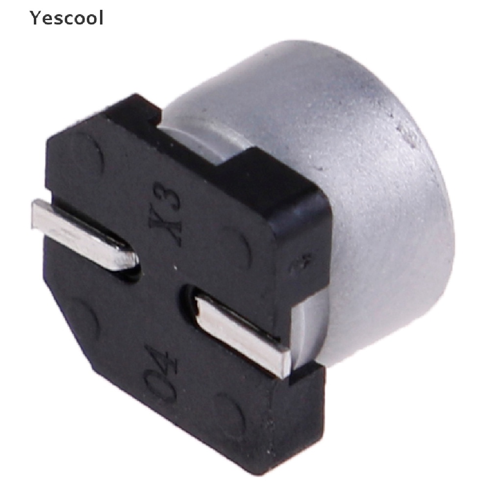 Yescool 20 pcs SMD electrolytic capacitors with specifications of 6*5 mm 16V 100uF .