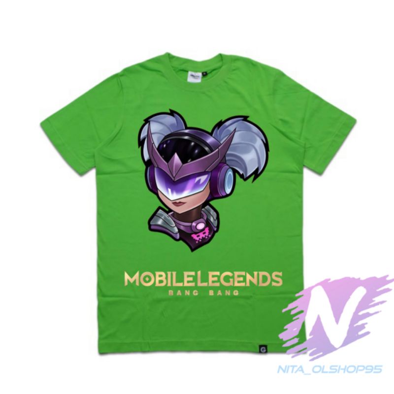 baju anak kaos anak mobile legends hero wan wan