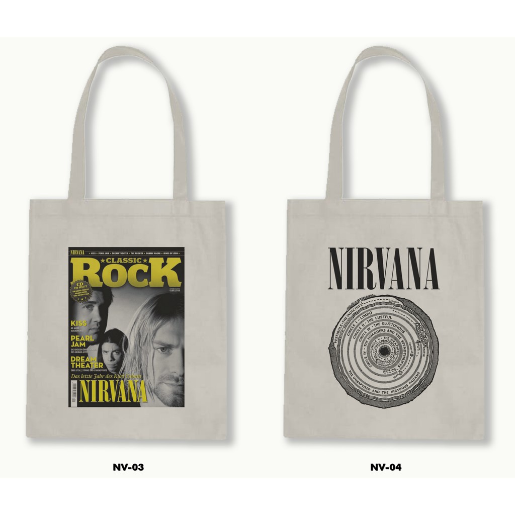 TOTE BAG BLACU - NIRVANA