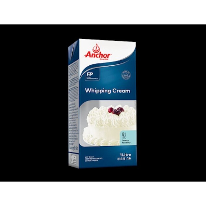 

Krim- Whipping Cream Anchor 1 Liter Bisa Order Dengan Gelatin Lembaran -Krim.