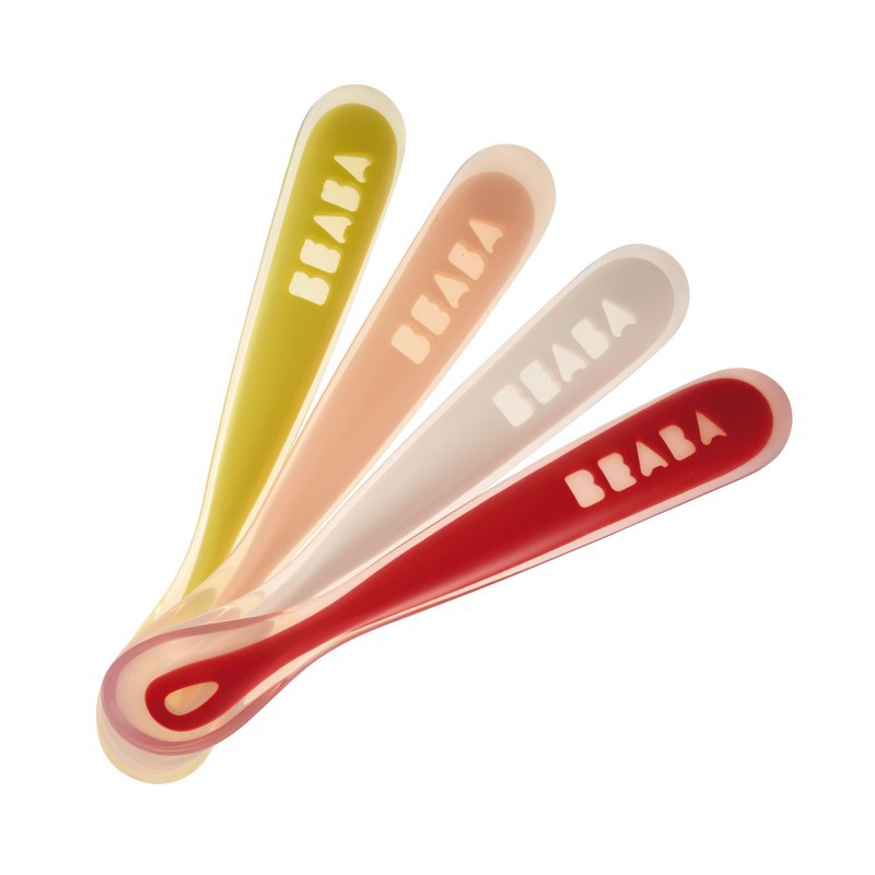 Beaba Set of 4 Ergonomic Spoon - Bunny