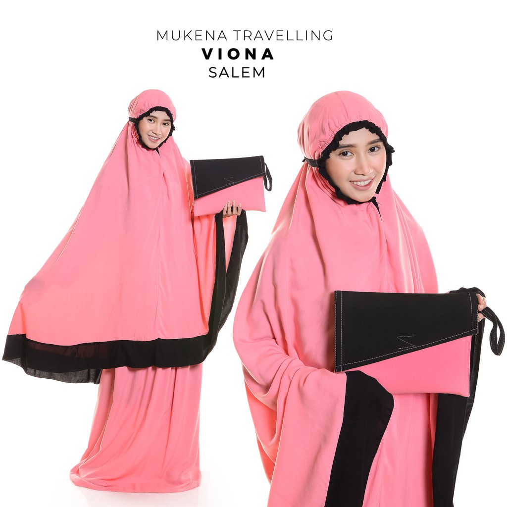 Mukena Dewasa Katun Polos Traveling Viona