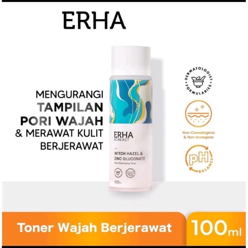 ERHA Acneact Witch Hazel &amp; Zinc Gluconate Pore Minimizing Toner 100ml