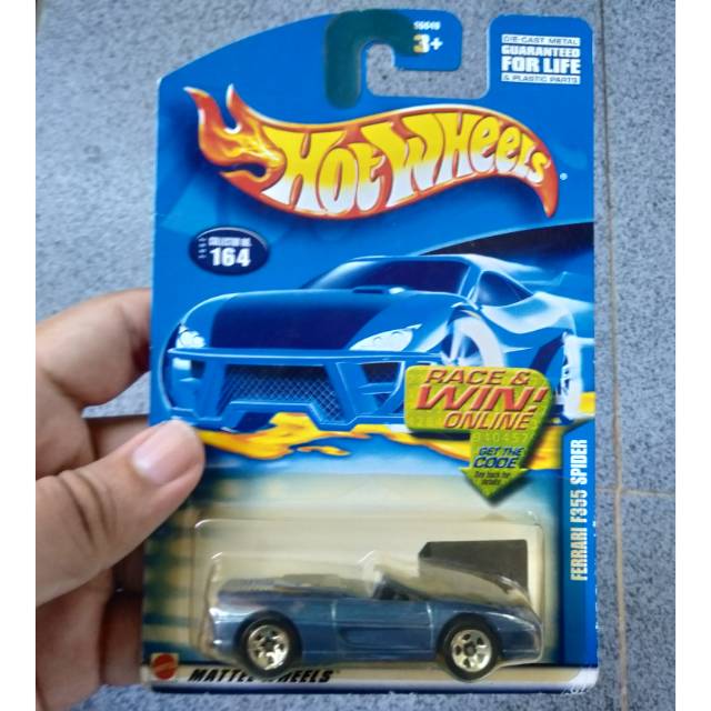 Hot Wheels Ferrari F355 Spider Blue Card Super Rare