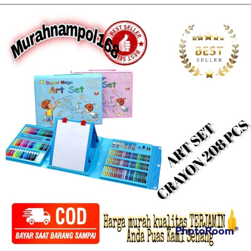 

MN - Crayon Krayon Art Set Isi 208 Pcs Pensil Warna Warni Set 208 in 1 Crayon Komplit Alat Lukis dan Menggambar Lengkap Set 208-Pcs 208pcs