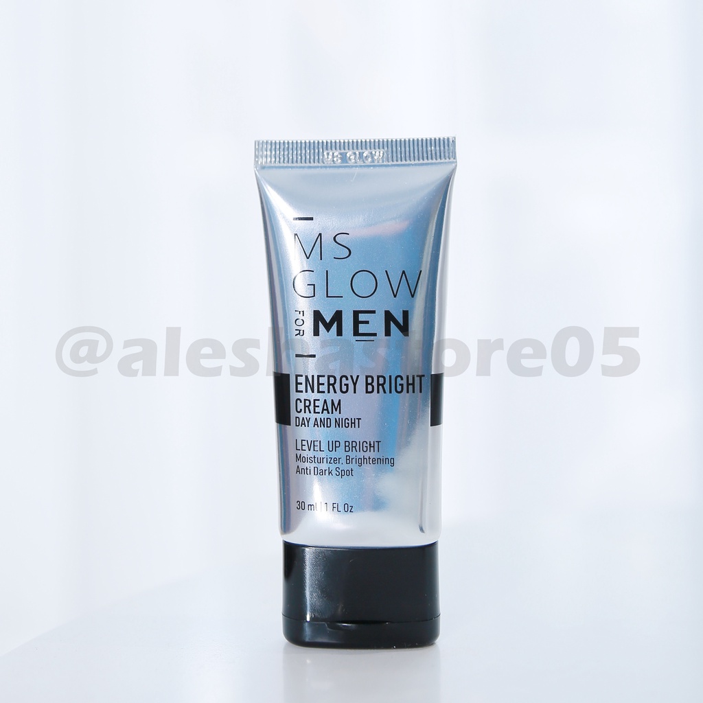 MS Glow For Men Cream Day Night Energy Bright Siang dan Malam Cerahkan Wajah
