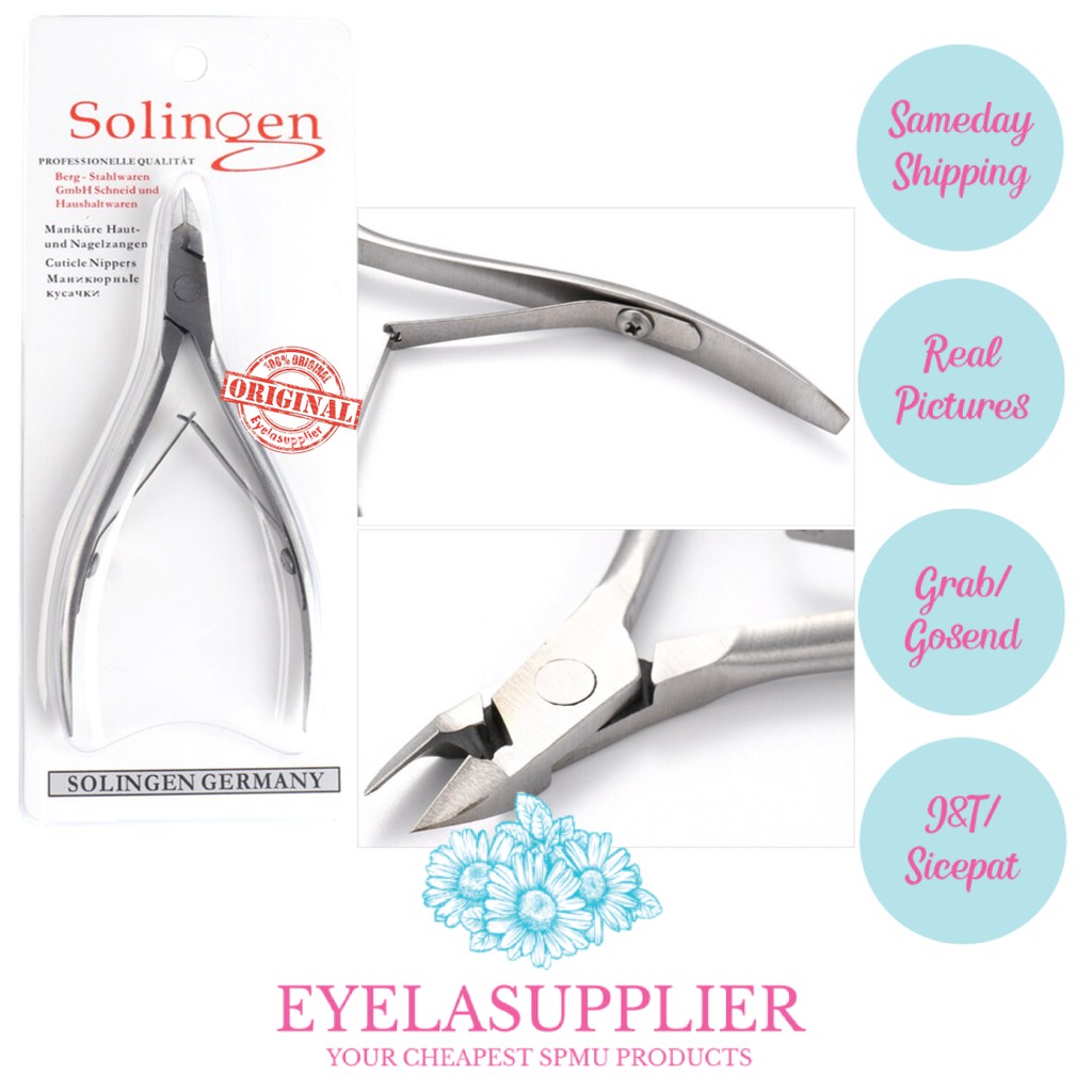 Cuticle Nipper Solingen Tang Kutikula Kuku Soligen Nail Nipper Gunting Nippers Manicure Pedicure