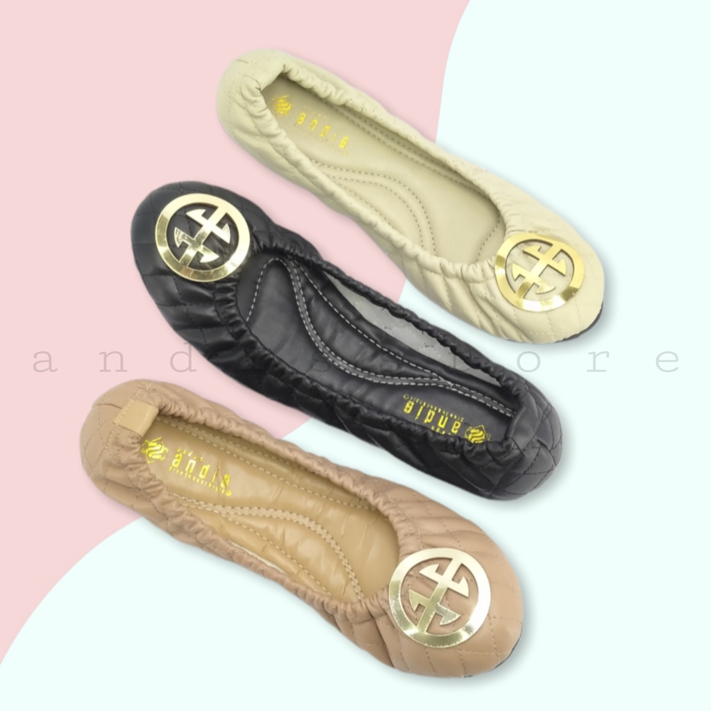 Sepatu Wanita Flatshoes Roll it Andis AN 18