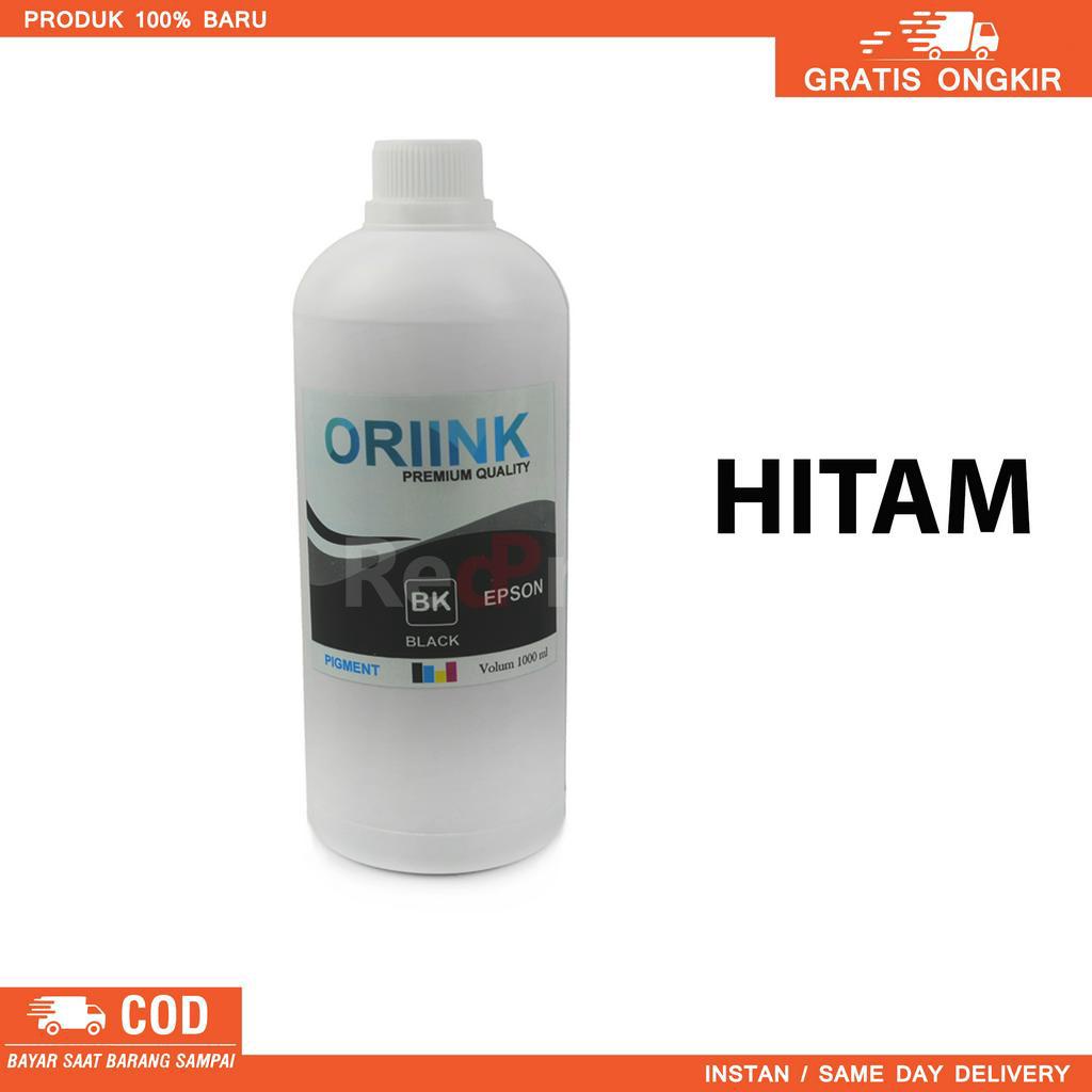 Tinta Pigment ORIINK untuk Printer L Series L110, L210, L350, L1300, L365, L310, L360, L385, L380, L650 L460, L465, L485, L605, L1110, L3100, L310, WF Series WF-7610, WF-C5790, WF-2528,  M Series : M1100, M3170, M2140, M205, Water Resistant. 1000ml