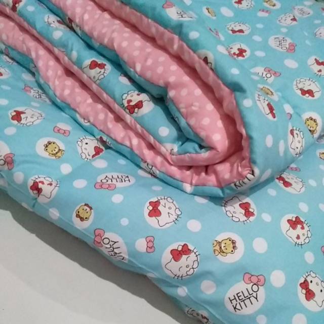 Bedcover Saja uk150x230cm. Bedcover Katun Lokal