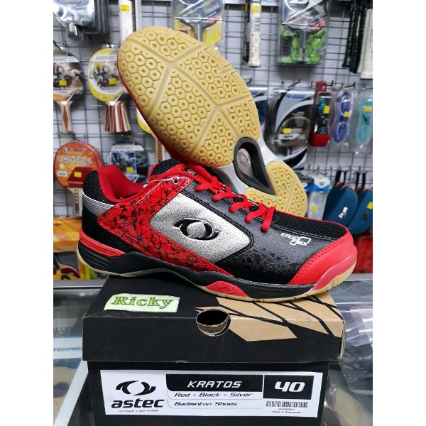 sepatu badminton astec kratos red BO123 CN BAT