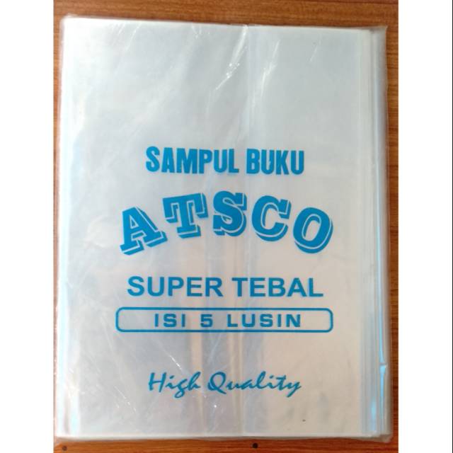 Sampul plastik buku kuarto Atsco Tebal (1 bungkus)