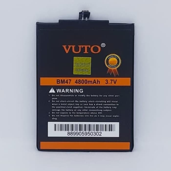 Double Power Battery Batre baterai Vuto XIAOMI REDMI 3 3S REDMI 4X BM47 BM 47