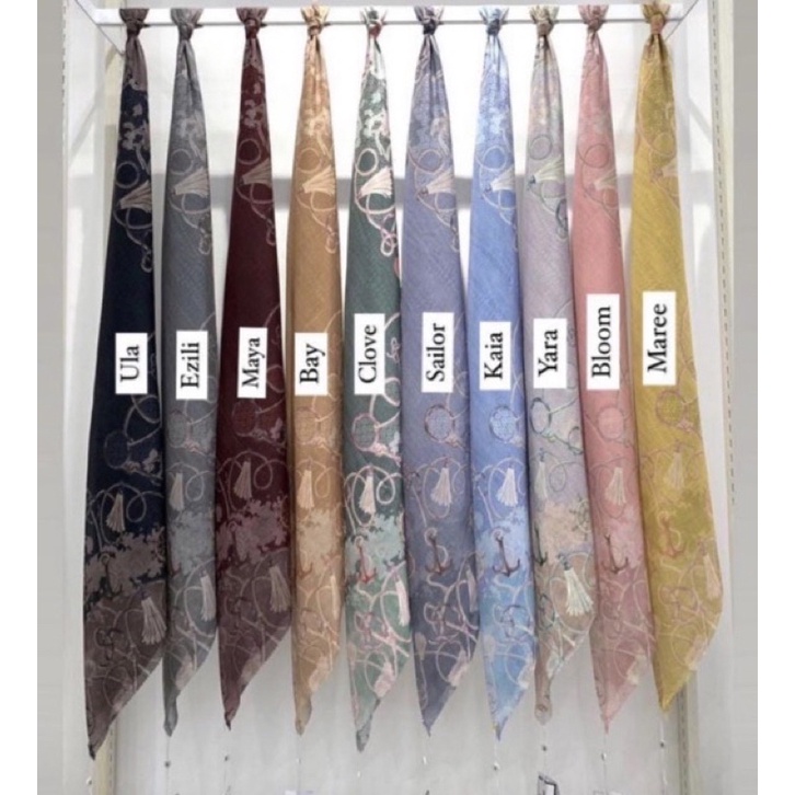 Preloved buttonscarves nautical series, Maya