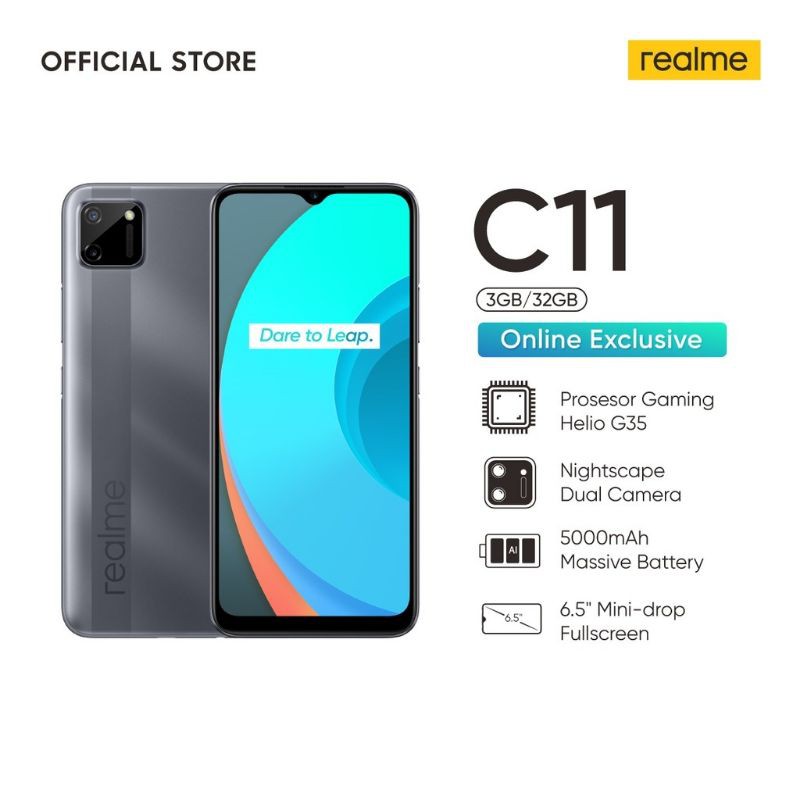 Realme C11 3/32GB Garansi Resmi