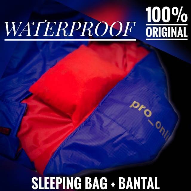 [BISA COD] Sleeping bag bantal Waterproof - paking mini - selimut