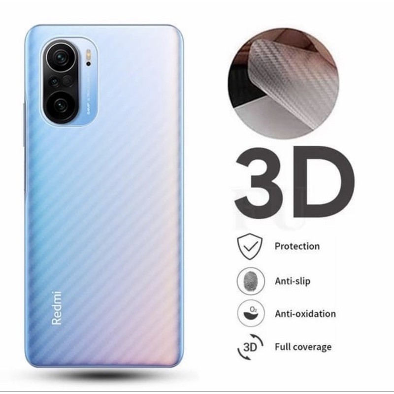 Carbon Back Skin Peotector High Quality Redmi Note 10 / Note 10 Pro New - UA