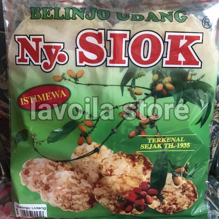 

Krupuk Emping Belinjo Udang Ny. Siok Nyonya Siok Istimewa Manis 200gr Packing Normal