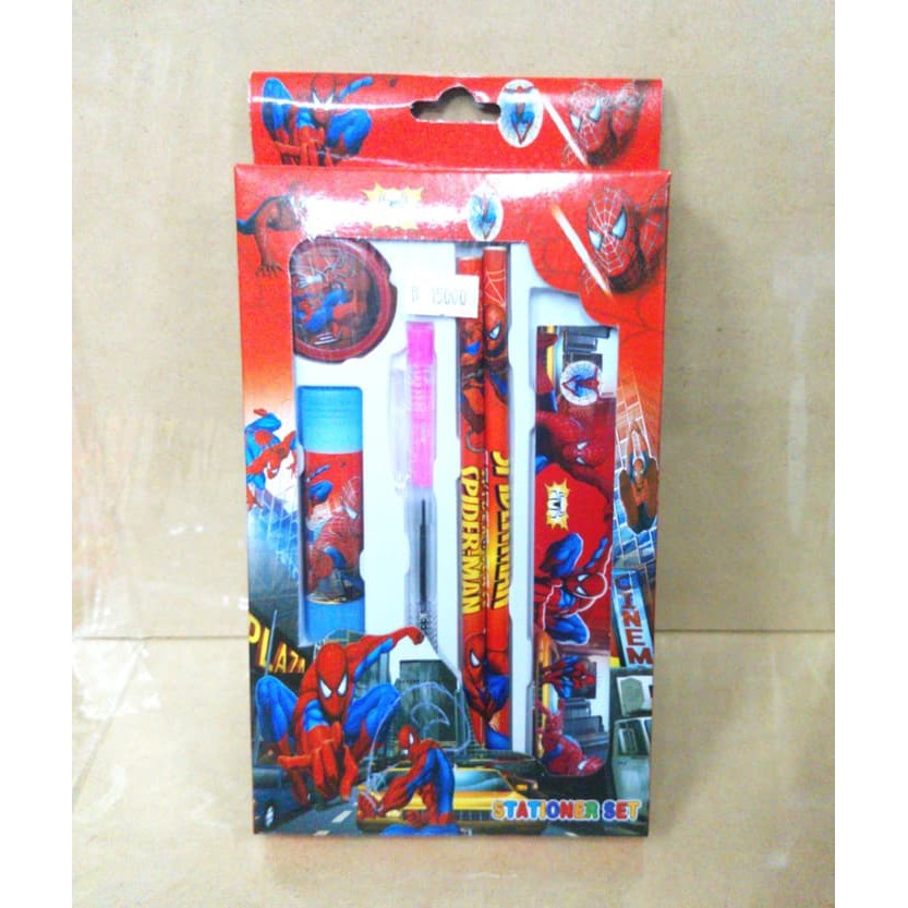 

Paket Alat Tulis - Paket Puzzle Anak - Paket Ujian Stationary Set Alat Tulis Karakter Spiderman