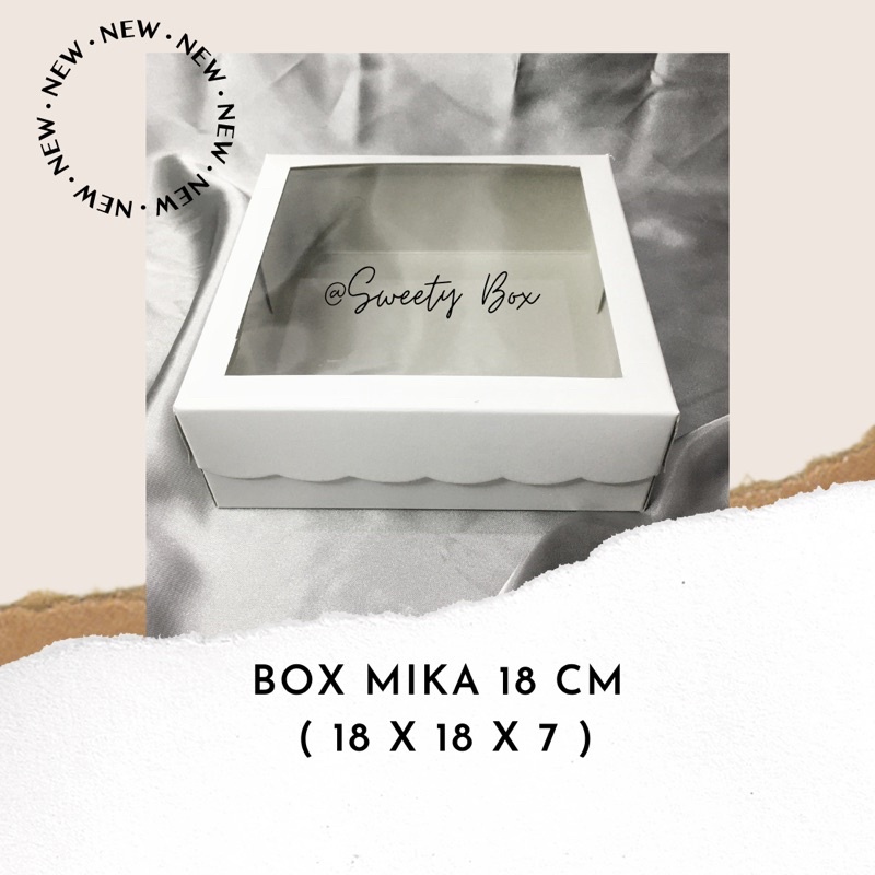 

BOX MIKA 18cm kotak nasi kue souvenir