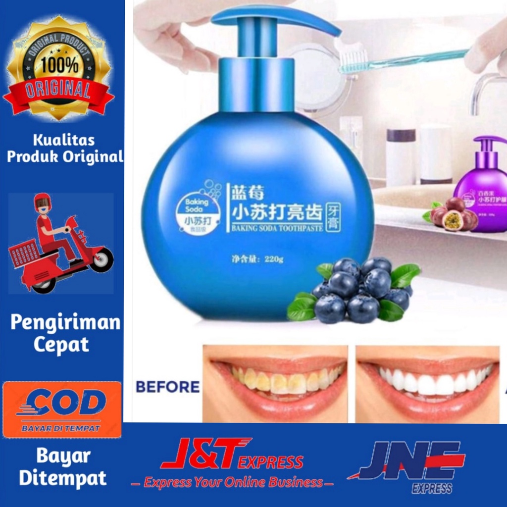 [BISA COD] Viral Pasta Gigi Baking Soda/Tootpaste 220G Pemutig Gigi