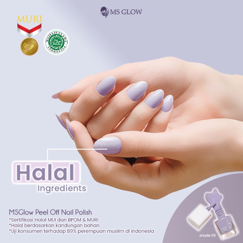 NAIL POLISH HALAL MS GLOW BEAUTY / KUTEK MS GLOW