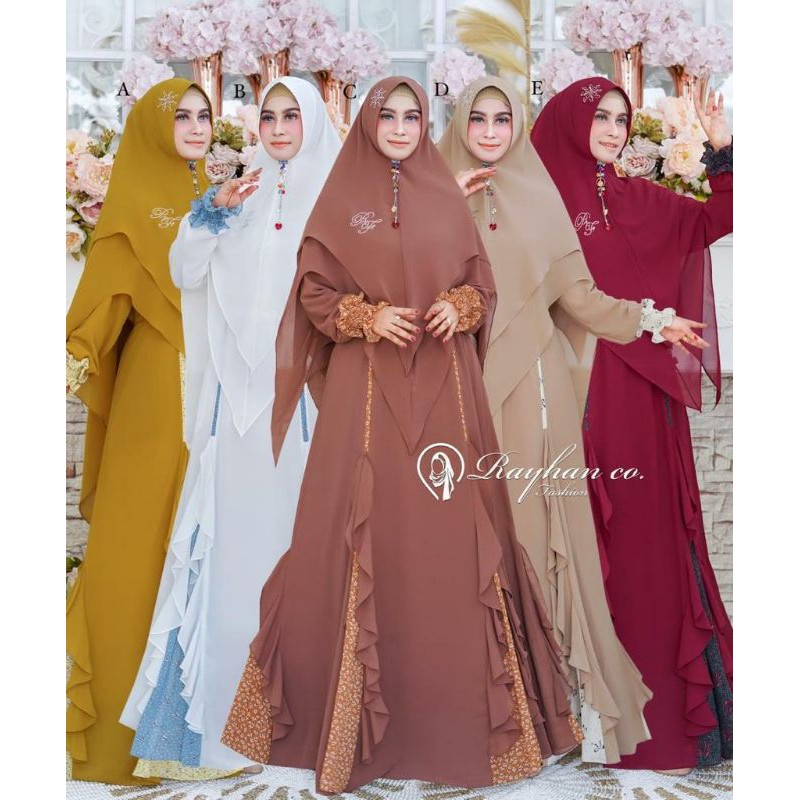 MARWAH SYARI VOL 2 BY RAYHAN GAMIS SYARI PREMIUM QUALITY GAMIS SYARI ORIGINAL SET SYAR'I CANTIK