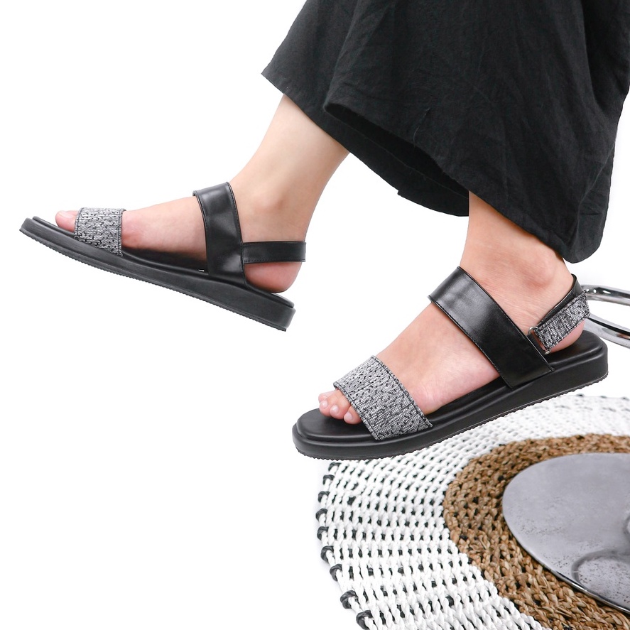 Sandal Platform Tali Wanita Casual Velonesia Slip Sandal Casual Platform Wanita - Keiko