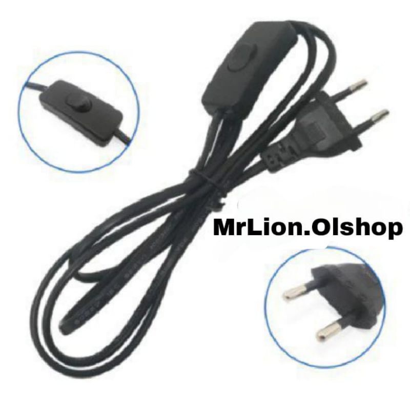 Kabel buntung Saklar On Off 1.8m full cabel power ac sambungan/saklar on off⭐Mrlion⭐