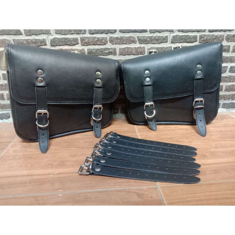 Jual Tas motor kulit custom Side Bag motorcycle Shopee Indonesia