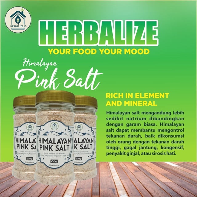 

Himalayan Pink Salt / Garam Himalaya (250gr)