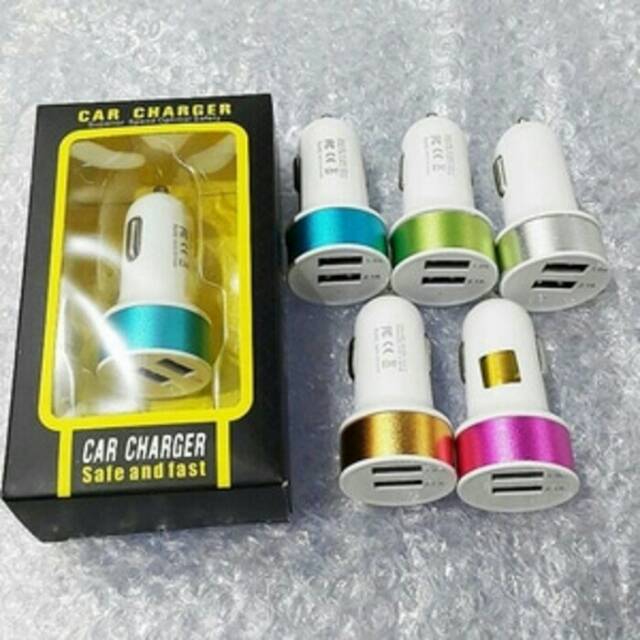 ADAPTOR / BATOK CHARGER / CASAN MOBIL 2 USB 2.1 AMPER
