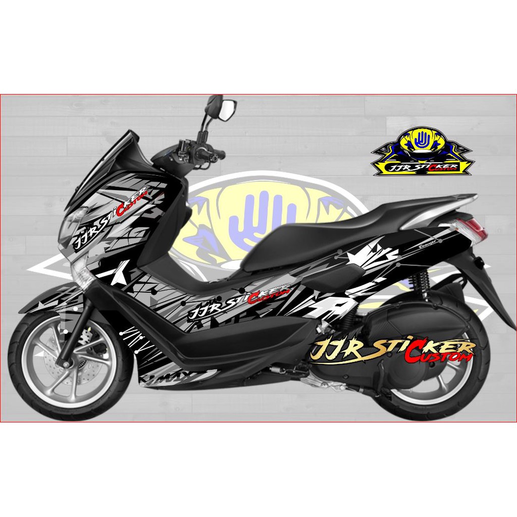 Decal Sticker Yamaha Nmax Abu abu hitam