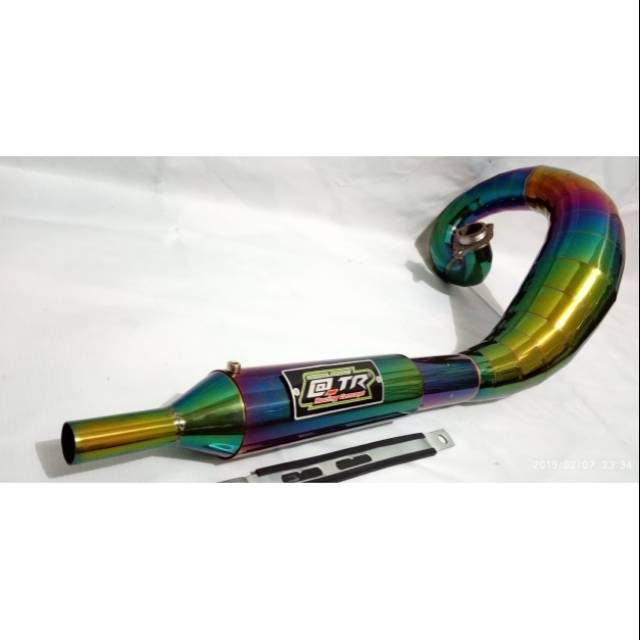 Knalpot RX-KING Lobster telo stainles pelangi @_TR RACING