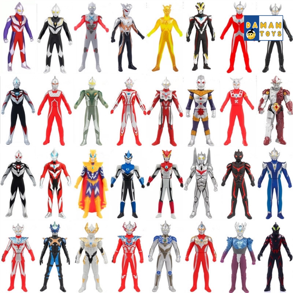 Mainan Robot Ultraman Zero Geed Ginga Trigger 13 cm Blind Box Bonus Kartu