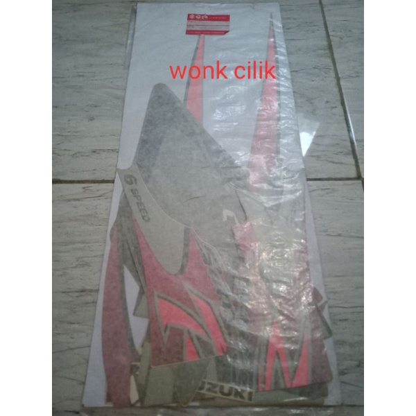 striping stiker body satria 2tak lumba