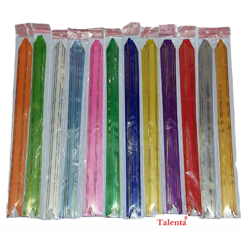 Pita Tarik / Pita Kado List Emas Besar 3cm (10 pcs)