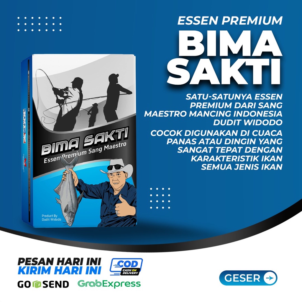 ORIGINAL ESSEN MANCING BIMA SAKTI ESSEENCE PREMIUM UNTUK CUACA PANAS DAN DINGIN UMPAN PANCING IKAN M