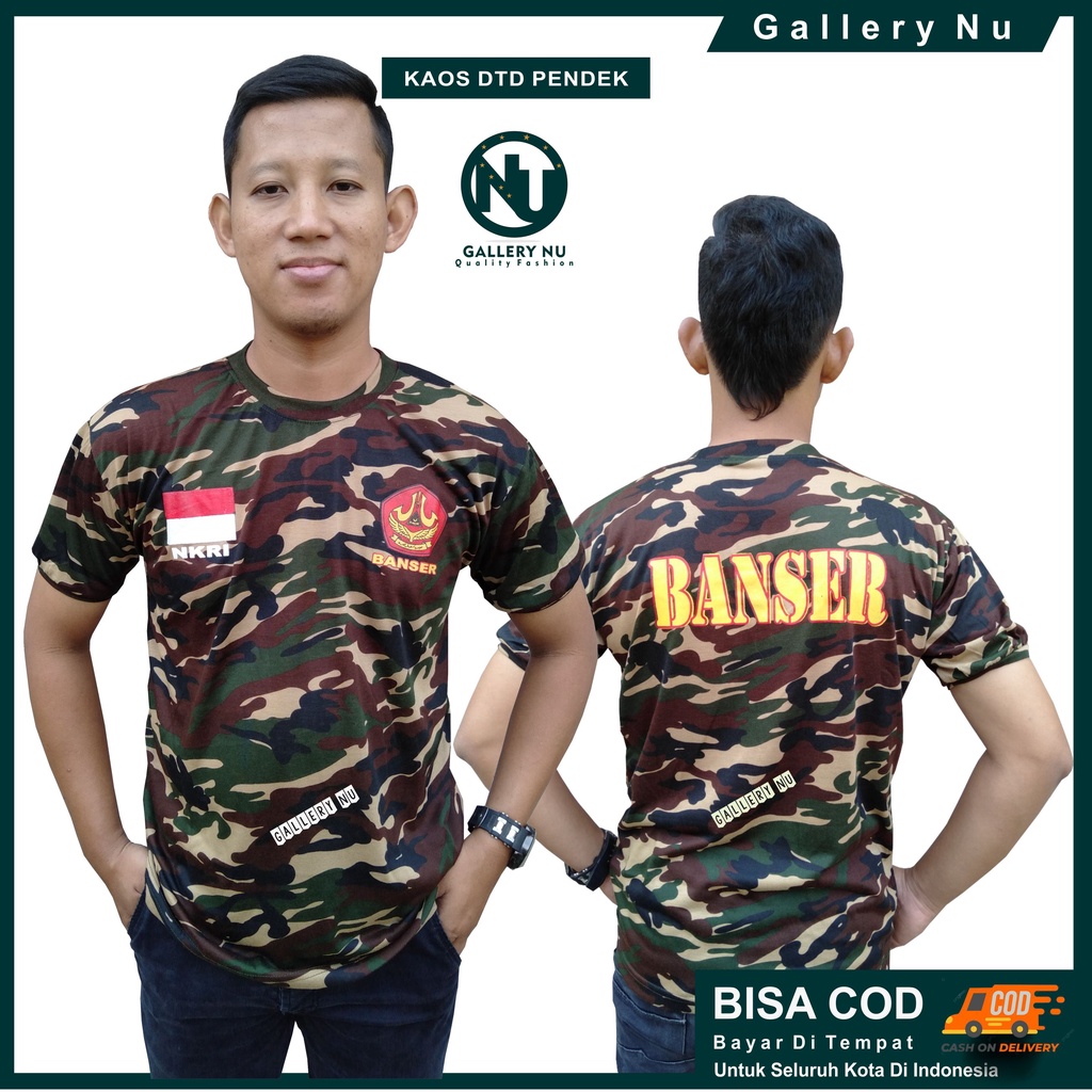 KAOS BANSER NU KAOS DORENG BANSER KAOS DIKLATSAR ANSOR BANSER NU ATRIBUT BANSER