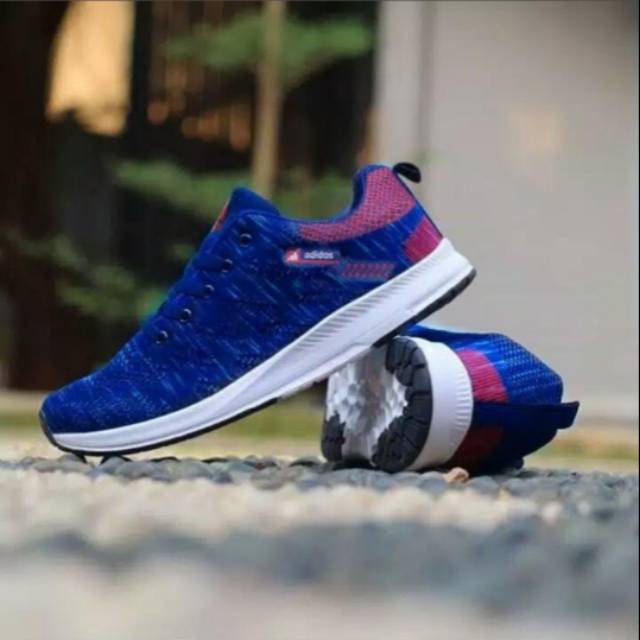 sepatu pria sneakers running fashion Neo Adss Biru