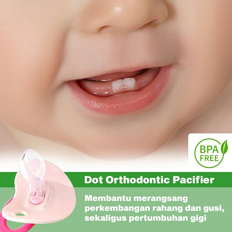 Zippy Empeng Bayi Newborn | 3m+ | Silicone Orthodontic | Cylinder | Bulat BPA Free Kompeng Bayi Soother Baby Pacifier