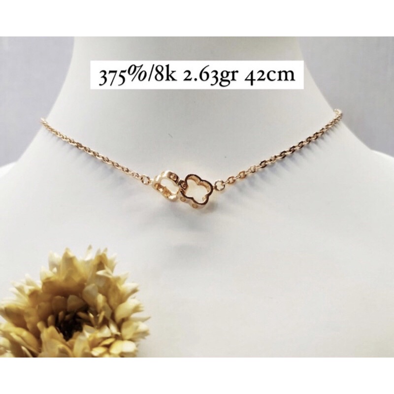 KALUNG CARTIER FASHION PENDEK PANJANG 40CM KADAR 375/8K