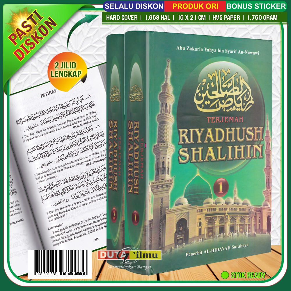 Jual Terjemah Riyadhus Shalihin Lengkap 2 Jilid Al Hidayah Shopee