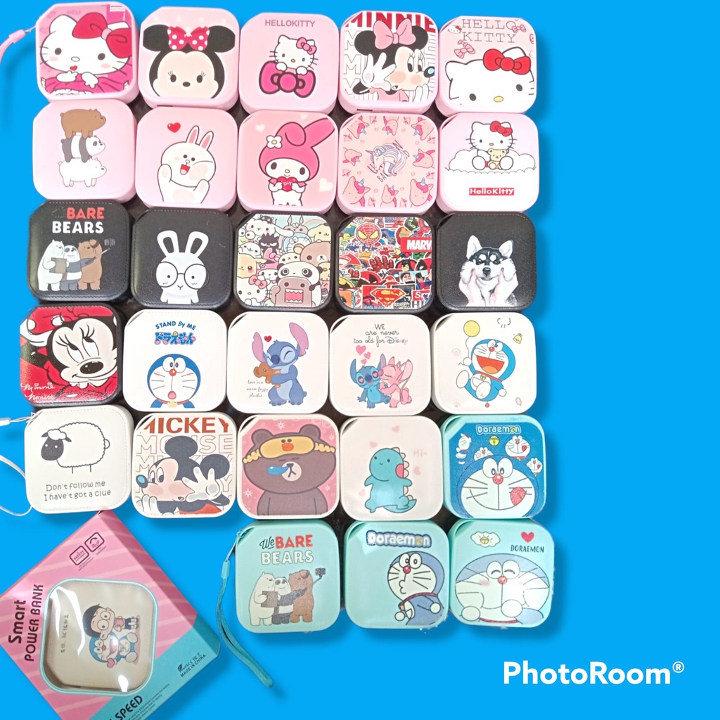 [MELODY] NEW POWERBANK MOTIF 10000MAH MOTIF KARAKTER KARTUN