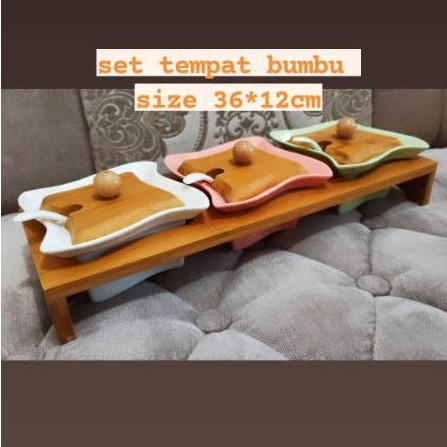 set tempat bumbu keramik